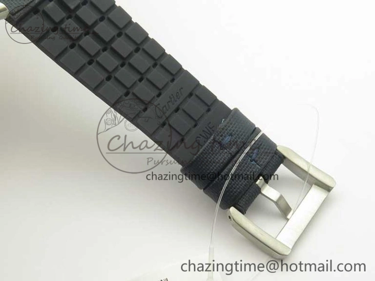 Calibre De Cartier Diver Blue JF 1:1 Best Edition on Blue Nylon Strap A23J StreetReady 6233