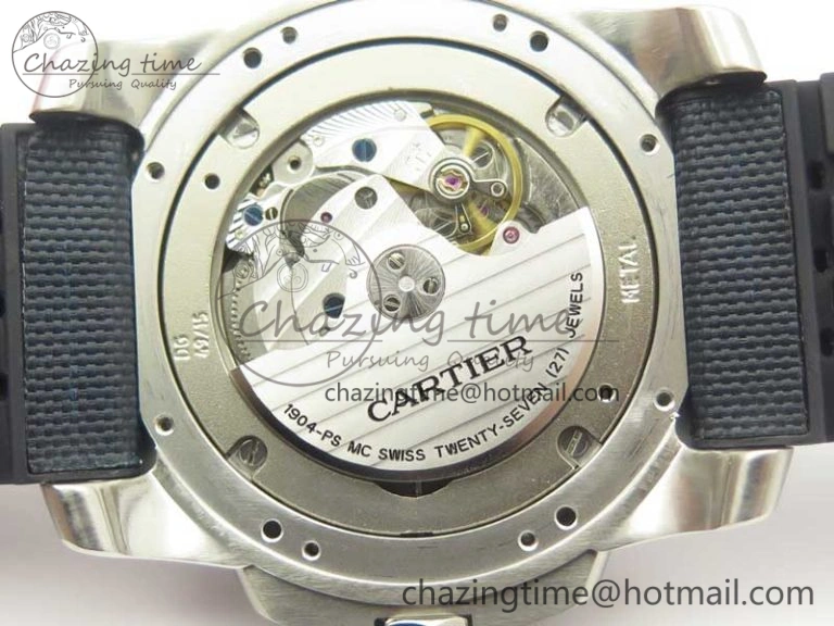 Calibre De Cartier Diver Blue JF 1:1 Best Edition on Blue Nylon Strap A23J StreetReady 6233