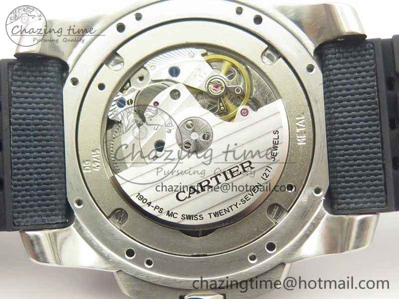 Calibre De Cartier Diver Blue JF 1:1 Best Edition on Blue Nylon Strap A23J StreetReady 6233