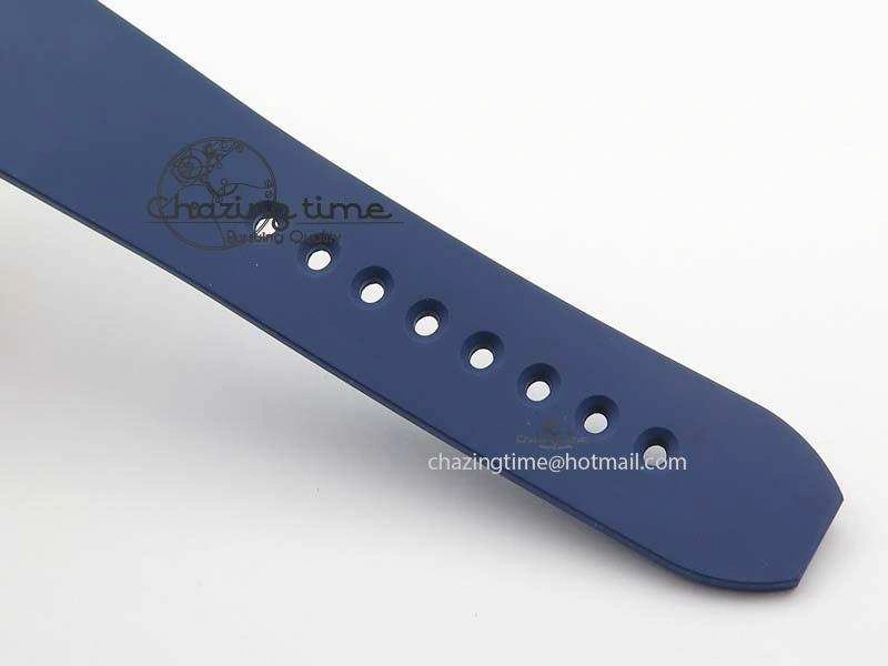 NewStyle Calibre De Cartier Diver Blue RG TF 1:1 Best Edition On Blue Rubber Strap A23J 6320