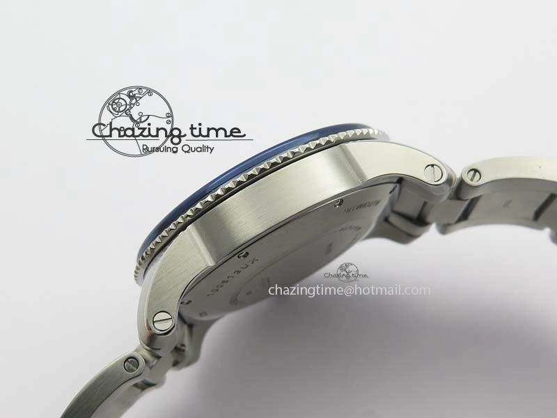 Calibre De Cartier Diver Blue TF 1:1 Best Edition On SS Bracelet A23J GoodFit 6318