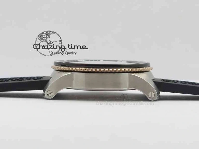 Calibre De Cartier Diver JJF 1:1 Best Edition SS RG Black Dial On Black Rubber Strap A23J Stretchable 6291