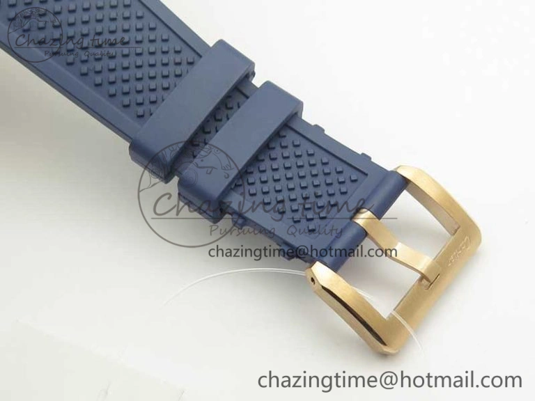 Calibre De Cartier Diver RG Blue RG Bezel JF 1:1 Best Edition On Blue Rubber Strap A23J OdorResistant 6239