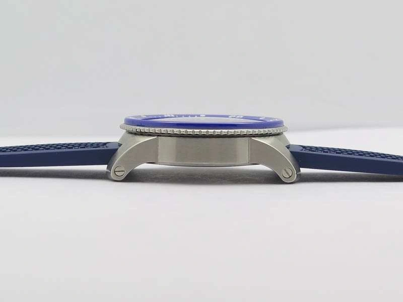 Breathable Calibre De Cartier Diver SS Blue JJF 1:1 Best Edition On Blue Rubber Strap A23J 6284