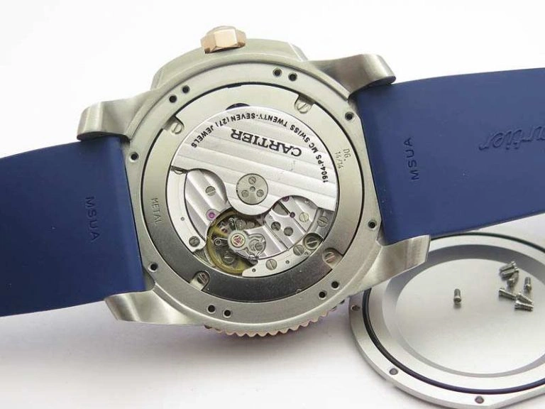 Breathable Calibre De Cartier Diver SS Blue JJF 1:1 Best Edition On Blue Rubber Strap A23J 6284