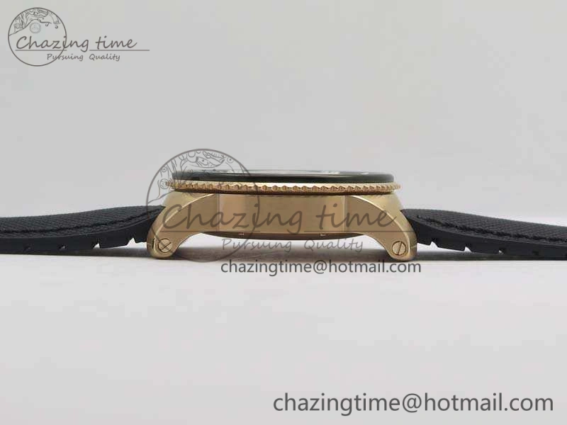 Calibre De Cartier Diver TF 1:1 Best Edition RG Black Dial On Nylon Black Rubber Strap A23J Neat 6278