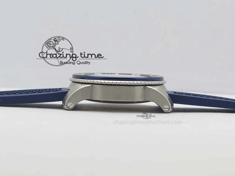Fashionable Calibre De Cartier Diver TF 1:1 Best Edition SS Blue Dial On Blue Rubber Strap A23J 6324