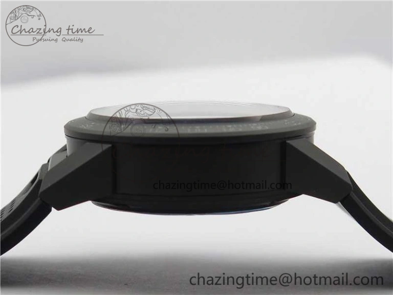 QuickDry Calibre Heuer 01 Chrono 43mm Ceramic XF 1:1 Best Edition Skeleton Dial on Black Rubber Strap A 9678