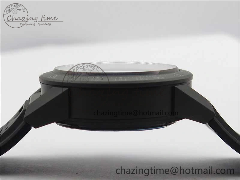 QuickDry Calibre Heuer 01 Chrono 43mm Ceramic XF 1:1 Best Edition Skeleton Dial on Black Rubber Strap A 9678