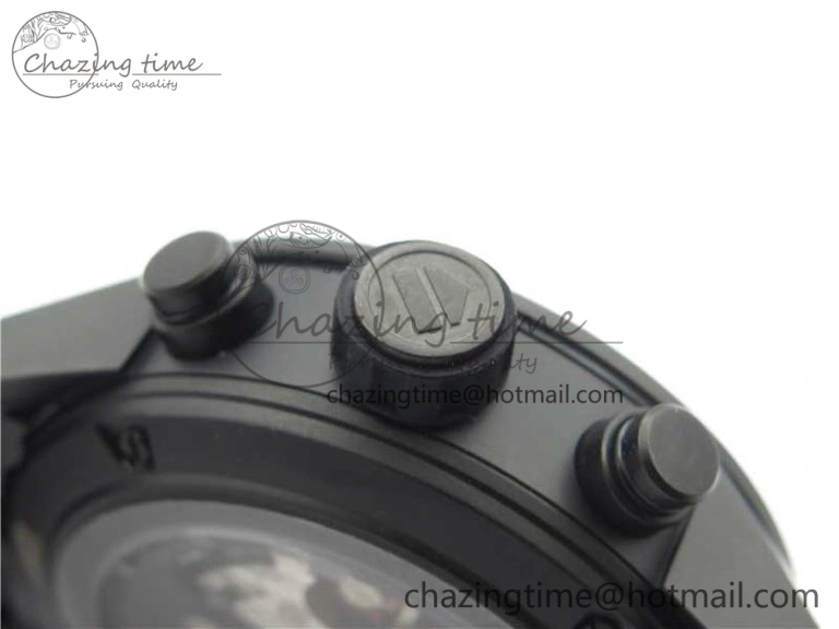 QuickDry Calibre Heuer 01 Chrono 43mm Ceramic XF 1:1 Best Edition Skeleton Dial on Black Rubber Strap A 9678