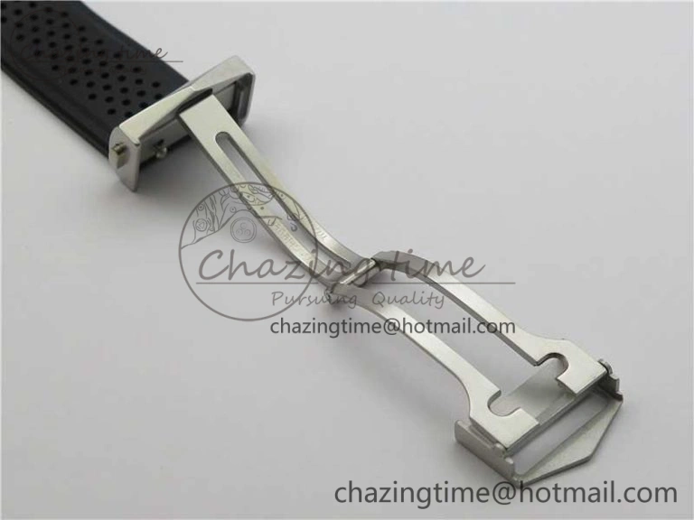 Calibre Heuer 01 Chrono 43mm SS XF 1:1 Best Edition Skeleton Dial Red Hand on Black Rubber Strap A WellDesigned 9665