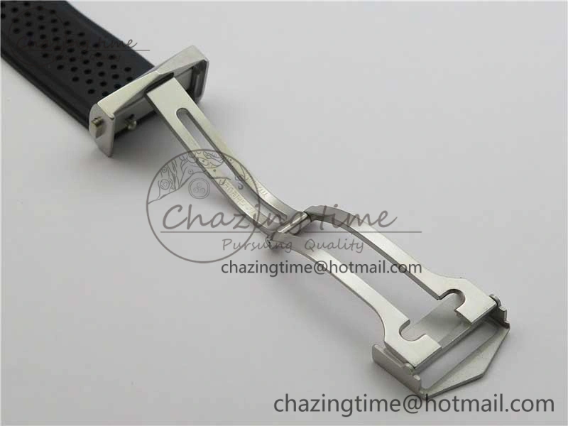 Calibre Heuer 01 Chrono 43mm SS XF 1:1 Best Edition Skeleton Dial Red Hand on Black Rubber Strap A WellDesigned 9665
