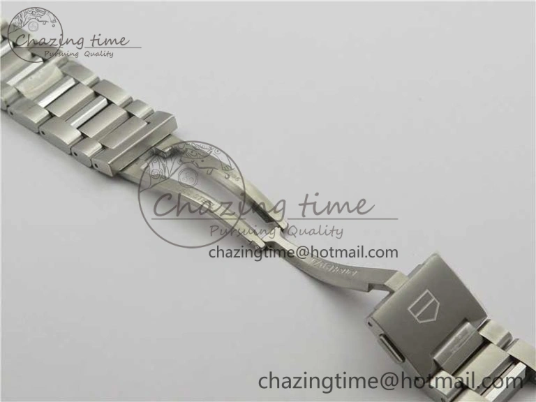 Calibre Heuer 01 Chrono 43mm SS XF 1:1 Best Edition Skeleton Dial Red Hand on SS Bracelet A ZeroBulk 9680