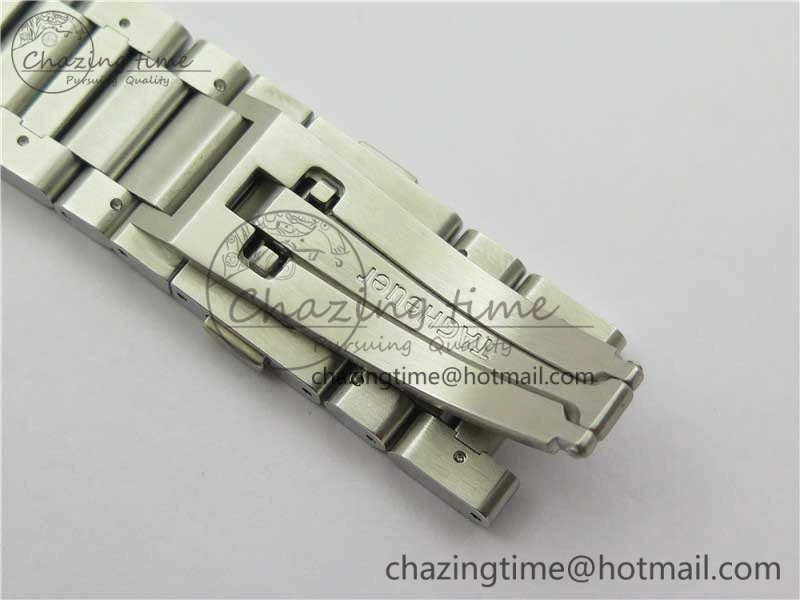 Youthful Calibre Heuer 01 Chrono 43mm SS Blue XF 1:1 Best Edition Skeleton Dial Red Hand on SS Bracelet A 9673