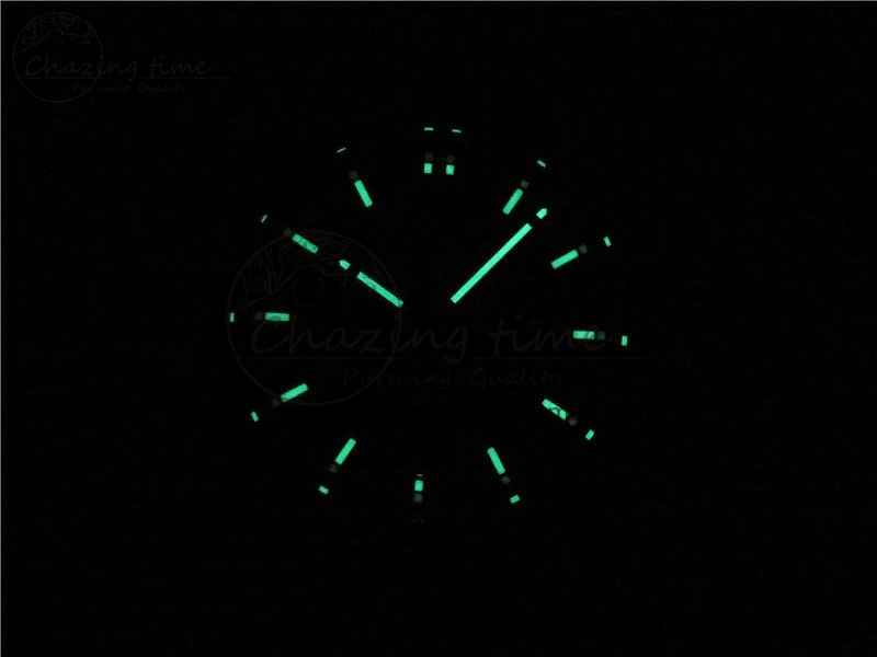 Sporty Calibre Heuer 01 Chrono SS XF 1:1 Best Edition Black Dial on Black Rubber Strap A 9666