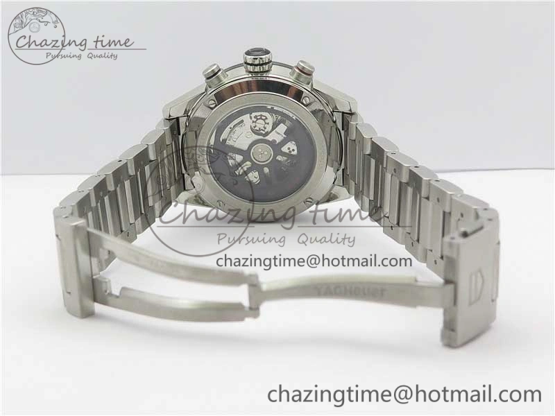 Calibre Heuer 01 Chrono SS XF 1:1 Best Edition Black Dial on SS Bracelet Strap A Refined 9669