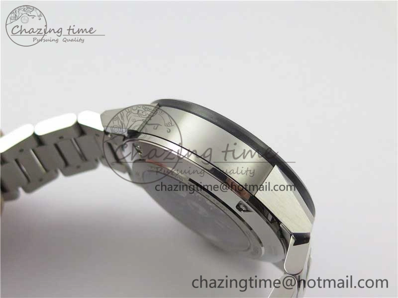 TimelessDesign Calibre Heuer 01 Chrono SS PVD XF 1:1 Best Edition Skeleton Dial Red Hand on SS Bracelet A 9672