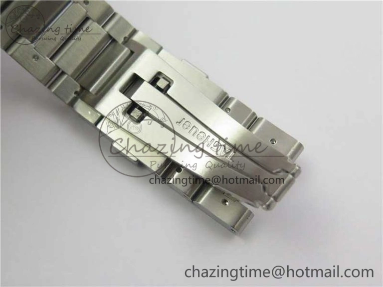 TimelessDesign Calibre Heuer 01 Chrono SS PVD XF 1:1 Best Edition Skeleton Dial Red Hand on SS Bracelet A 9672