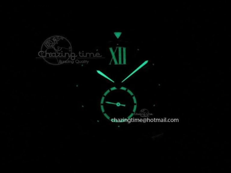 Calibre de Cartier Diver TF 1:1 Best Edition RG Black Dial on Black Rubber Strap MIYOTA Movement TopPick 6370