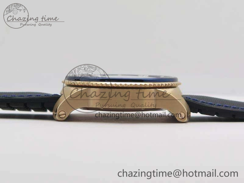 Thermal Calibre de Cartier Diver TF 1:1 Best Edition RG Blue Dial On Nylon Black Rubber Strap 23J Movement 6268