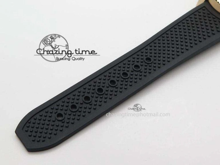 Calibre de Cartier Diver TF 1:1 Best Edition RG White Dial on Black Rubber Strap MIYOTA Movement ZeroBulk 6373