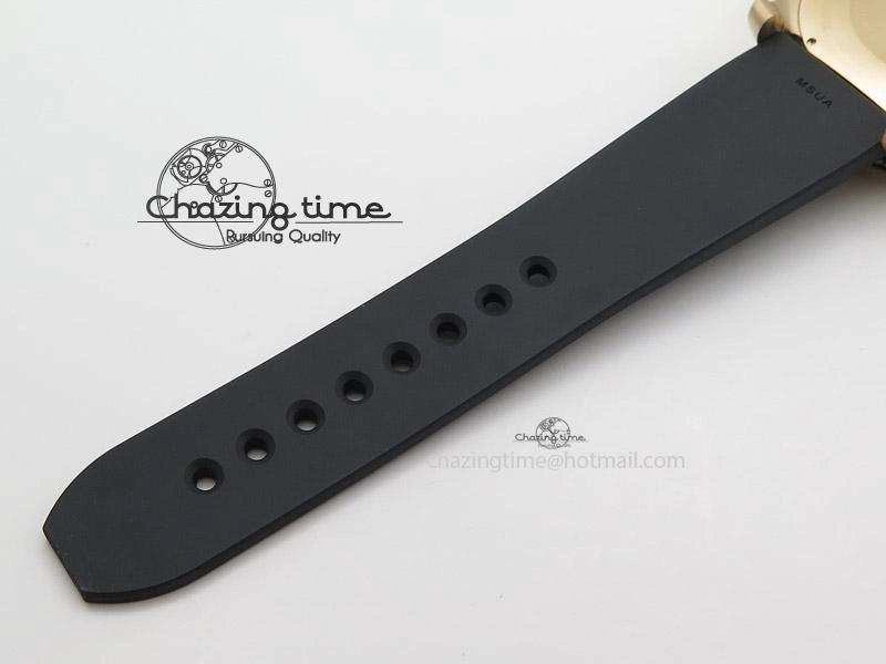 Calibre de Cartier Diver TF 1:1 Best Edition RG White Dial on Black Rubber Strap MIYOTA Movement ZeroBulk 6373