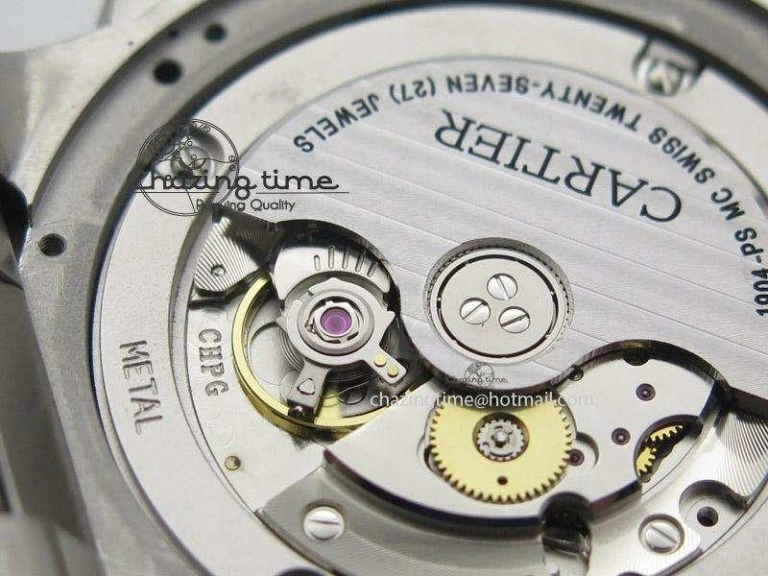 EasyMatch Calibre de Cartier Diver TF 1:1 Best Edition SS Black Dial on SS Bracelet MIYOTA Movement 6362