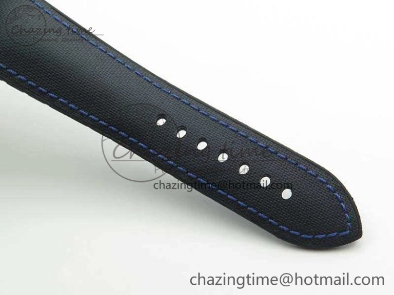 ZipUp Calibre de Cartier Diver TF 1:1 Best Edition SS Blue Dial On Nylon Black Rubber Strap 23J Movement 6270