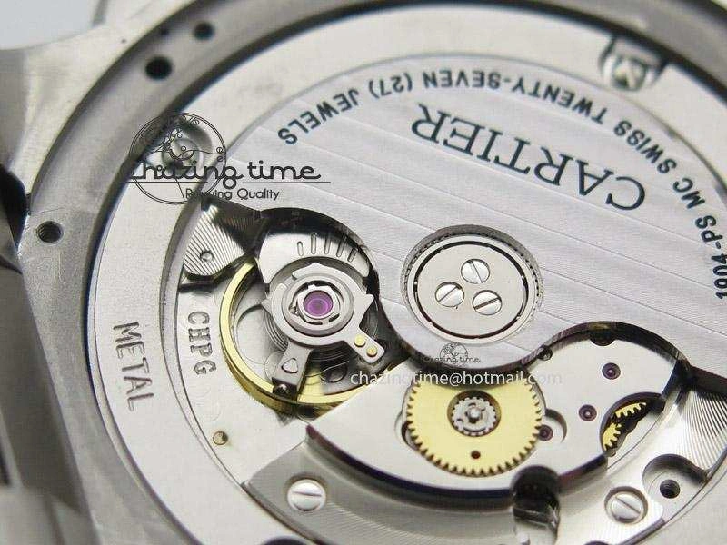 Calibre de Cartier Diver TF 1:1 Best Edition SS White Dial On SS Bracelet MIYOTA Movement Effortless 6363
