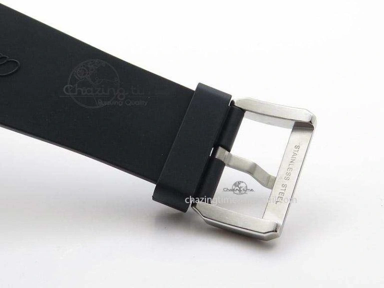Calibre de Cartier Diver TF 1:1 Best Edition SS RG White Dial on Black Rubber Strap MIYOTA Movement SmoothTexture 6371