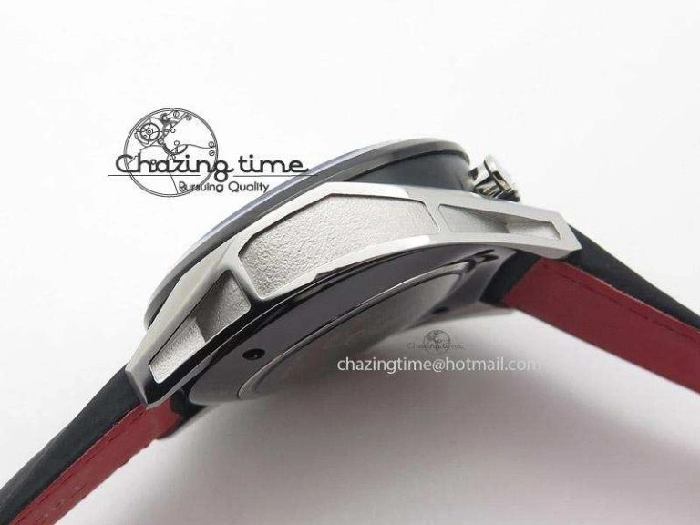 FashionForward Carrera 1887 Chrono V6F 1:1 Best Edition Gray Silver Dial On Black Leather Strap CAL 9714