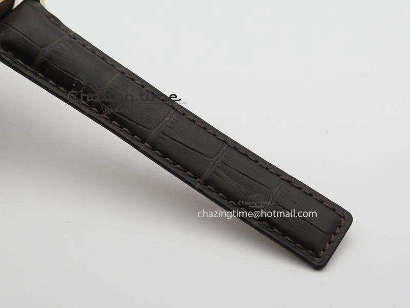 Carrera CAL1887 Chronograph 41mm RG V6F 1:1 Best Edition Gray Dial On Brown Leather Strap CAL Sleek 9707