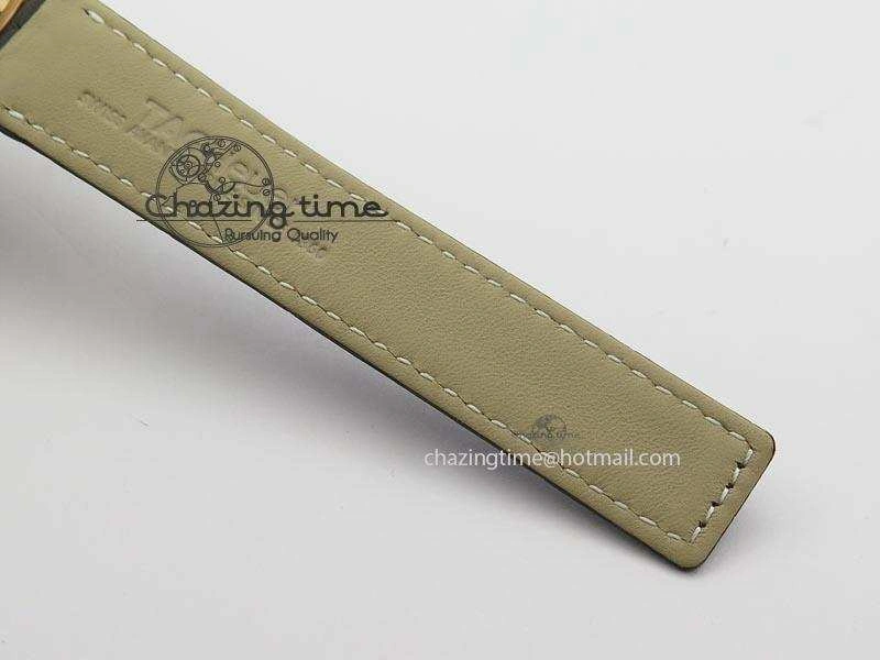 Carrera CAL1887 Chronograph 41mm RG V6F 1:1 Best Edition Gray Dial On Brown Leather Strap CAL Sleek 9707