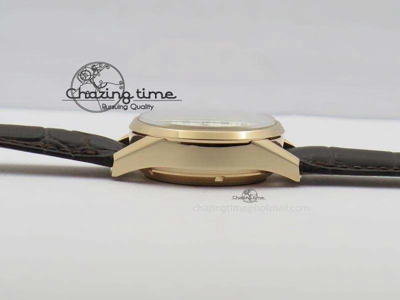 Carrera CAL1887 Chronograph 41mm RG V6F 1:1 Best Edition White Dial On Brown Leather Strap CAL Timeless 9704