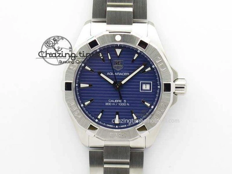Bold Carrera CAL1887 Chronograph 41mm SS V6F 1:1 Best Edition Blue Dial On SS Bracelet CAL 9715
