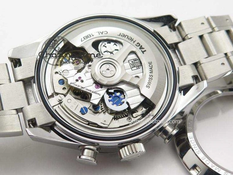 Bold Carrera CAL1887 Chronograph 41mm SS V6F 1:1 Best Edition Blue Dial On SS Bracelet CAL 9715