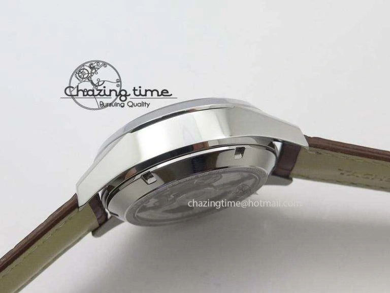 GoAnywhere Carrera CAL1887 Chronograph 41mm SS V6F 1:1 Best Edition White Dial On Brown Leather Strap CAL 9718