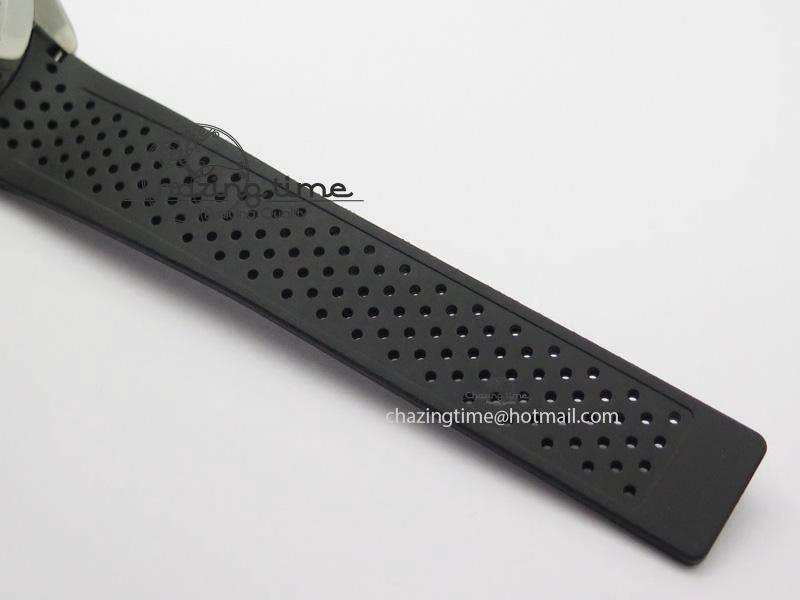 Vibrant Carrera Calibre 17 SS Black Dial On Black Rubber Strap A 9708