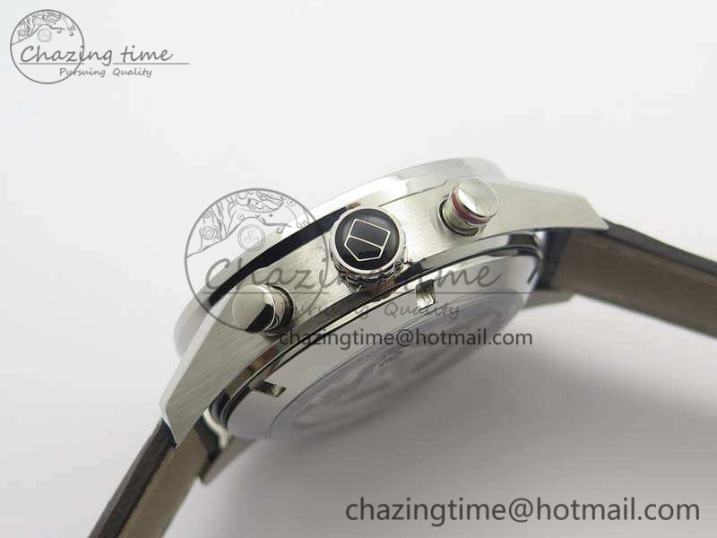 Youthful Carrera Calibre 1887 Day-Date SS V6F 1:1 Best Edition Ceramic Bezel Brown Dial On Leather Strap A 9691