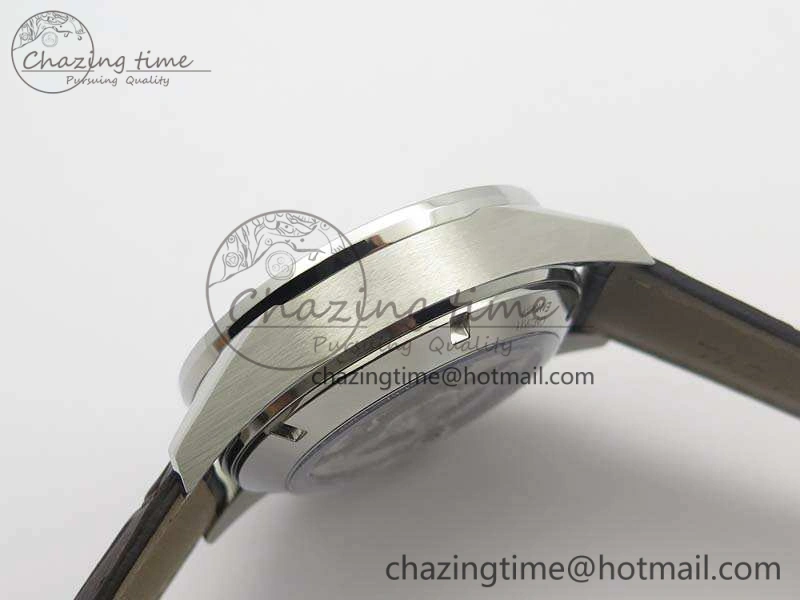 Youthful Carrera Calibre 1887 Day-Date SS V6F 1:1 Best Edition Ceramic Bezel Brown Dial On Leather Strap A 9691