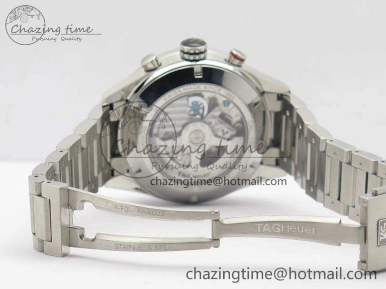 Carrera Calibre 1887 Day-Date SS V6F 1:1 Best Edition Ceramic Bezel Gray Dial On SS Bracelet A EasyMatch 9687