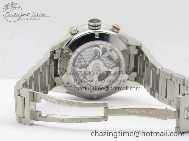 Carrera Calibre 1887 Day-Date SS V6F 1:1 Best Edition Ceramic Bezel Gray Dial On SS Bracelet A EasyMatch 9687
