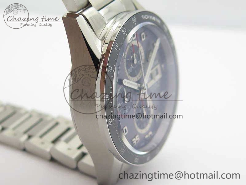 Carrera Calibre 1887 Day-Date SS V6F 1:1 Best Edition Ceramic Bezel Gray Dial On SS Bracelet A EasyMatch 9687