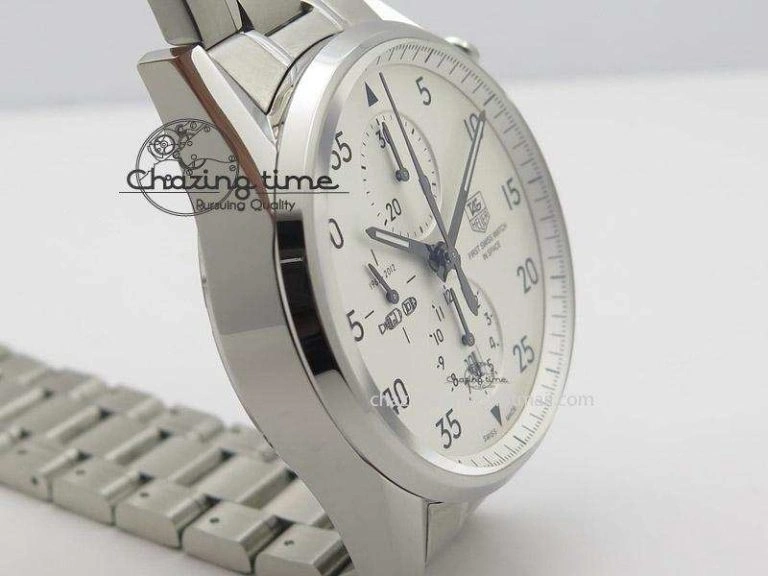 Carrera Calibre 1887 SpaceX Chrono V6F 1:1 Best Edition On SS Bracelet CAL Refined 9716