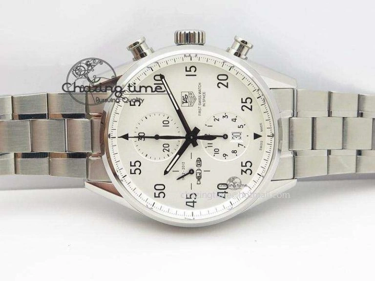 Carrera Calibre 1887 SpaceX Chrono V6F 1:1 Best Edition On SS Bracelet CAL Refined 9716