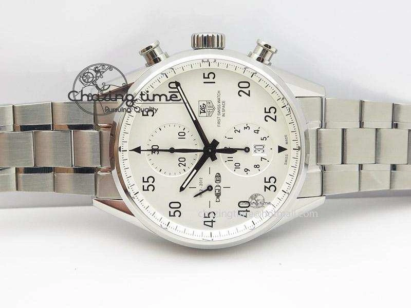 Carrera Calibre 1887 SpaceX Chrono V6F 1:1 Best Edition On SS Bracelet CAL Refined 9716