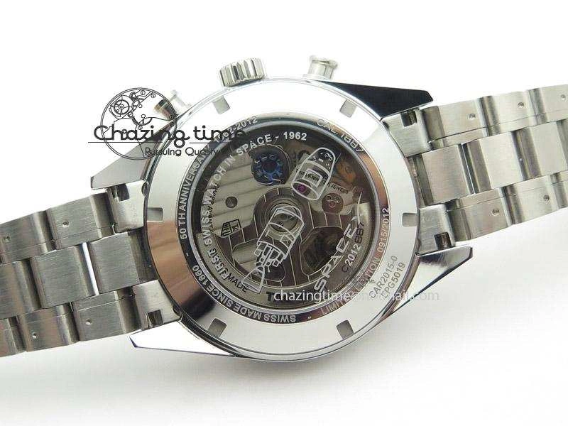 Carrera Calibre 1887 SpaceX Chrono V6F 1:1 Best Edition On SS Bracelet CAL Refined 9716