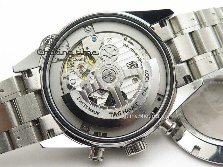 Carrera Calibre 1887 SpaceX Chrono V6F 1:1 Best Edition On SS Bracelet CAL Refined 9716