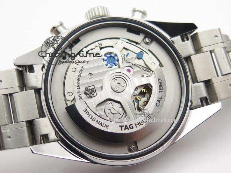 Carrera Calibre 1887 SpaceX Chrono V6F 1:1 Best Edition On SS Bracelet CAL Refined 9716