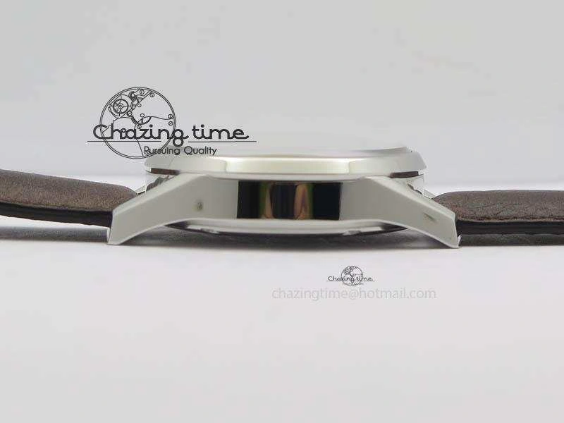 DailyWear Carrera Day-Date Automatic SS White Dial RG Markers On Brown Leather Strap A 9696